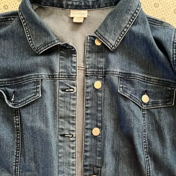 Jaclyn Smith Basic Blue Denim Jean Jacket 2XL - Picture 2 of 11